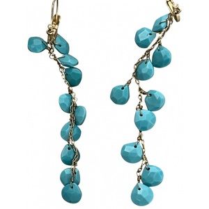 Laundry by Shelli Segal Turquoise crawler earrings